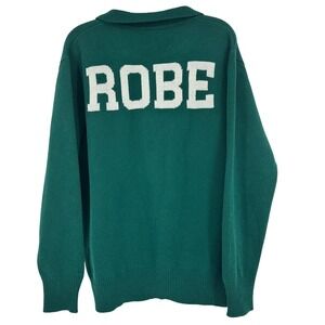 Robe di Kappa Men's Giovani Vazud Green‎ Wool Blend Polo Sweater 671221W Large